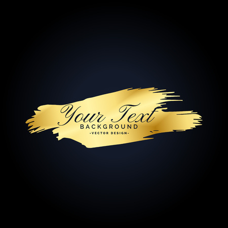 golden paint brush stroke premium backgroundのイラスト素材