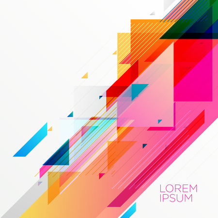 Creative colorful abstract geometric background design.のイラスト素材