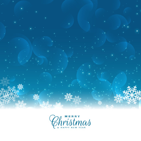 Merry Christmas snowflakes vector greeting illustration.のイラスト素材