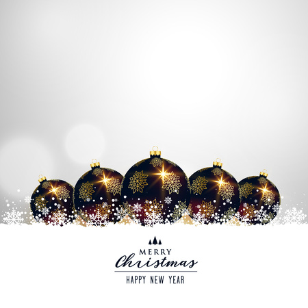 Premium Christmas balls on white background design illustration.のイラスト素材