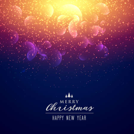 Elegant sparkles and light effect background for Christmas festival.のイラスト素材