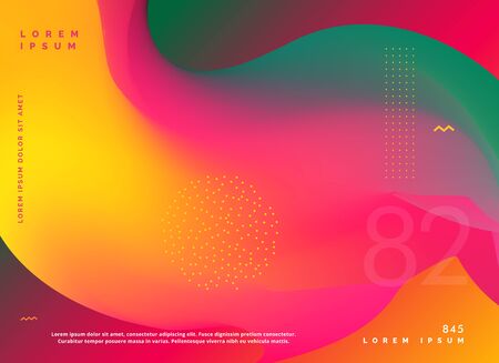 Abstract fluid colors gradient shape background.のイラスト素材