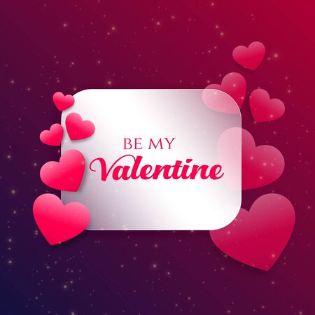 pink hearts background for valentine's dayのイラスト素材