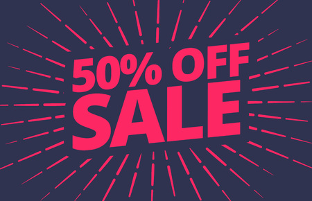 vector sale banner design templateのイラスト素材