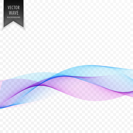 clean smooth transparent vector wavesのイラスト素材