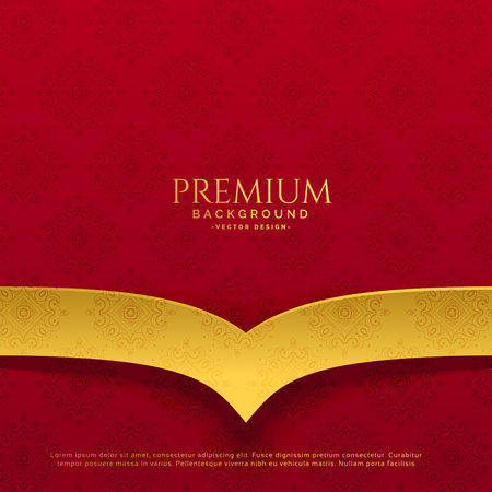premium red and golden background designのイラスト素材