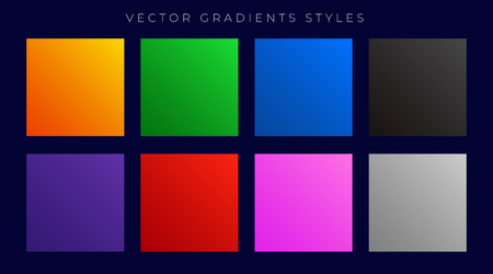 modern bright colorful gradients setのイラスト素材