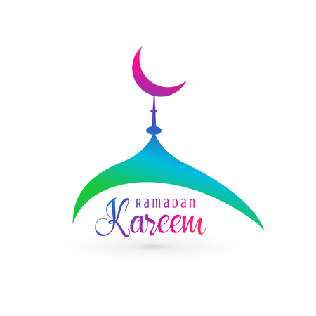 vibrant mosque design for ramadan kareemのイラスト素材
