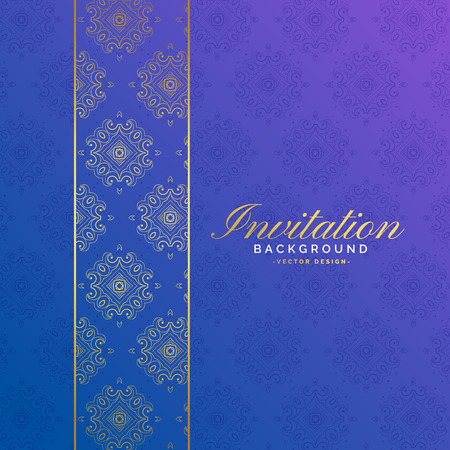 premium invitation background with patternのイラスト素材