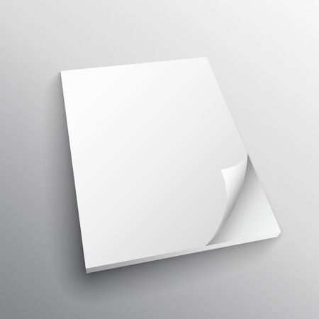 paper fold vector mockup designのイラスト素材