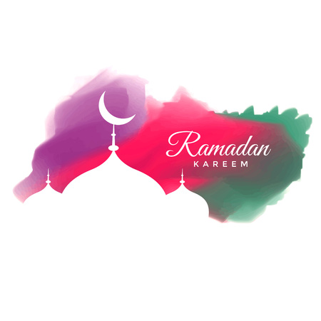 ramadan kareem greeting card template vector illustrationのイラスト素材