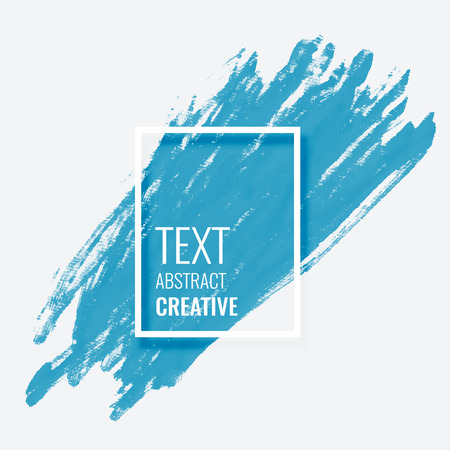 blue brush stroke with copyspaceのイラスト素材