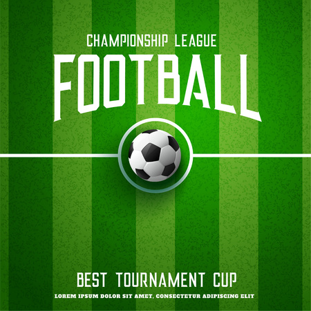 football background with green grassのイラスト素材