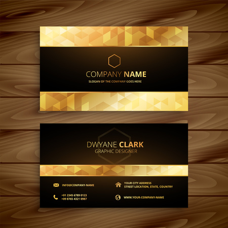 luxury golden business card designのイラスト素材