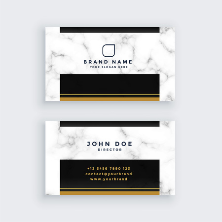 elegant black and gold marble business card designのイラスト素材