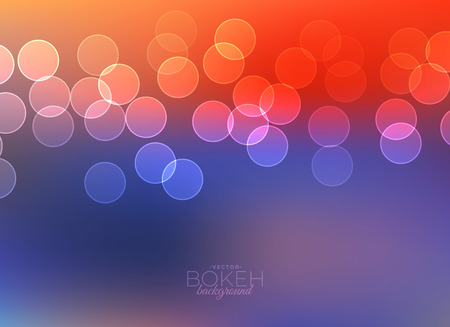 colorful bokeh light vector backgroundのイラスト素材