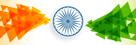 creative indian flag banner designのイラスト素材