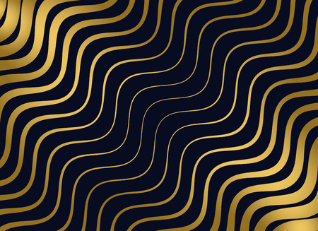 premium golden wavy pattern designのイラスト素材