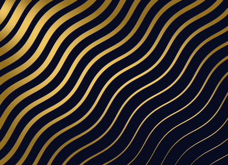 abstract golden wavy pattern backgroundのイラスト素材