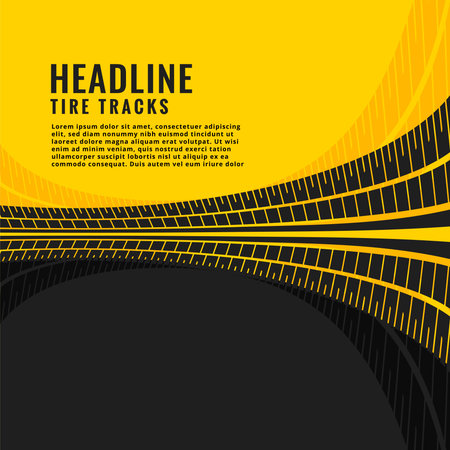 tire track marks background designのイラスト素材