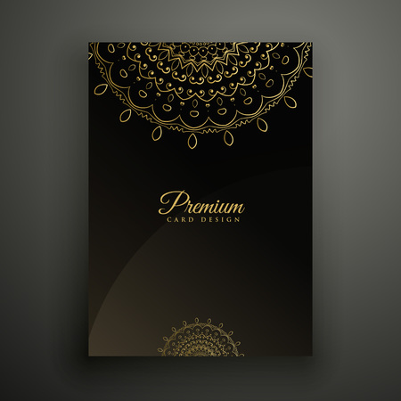 premium mandala flyer decoration templateのイラスト素材