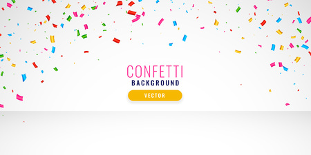 celebration confetti background design bannerのイラスト素材