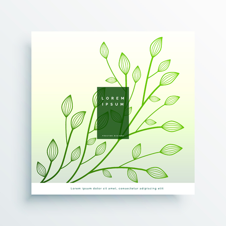 beautiful hand drawn leaves backgroundのイラスト素材