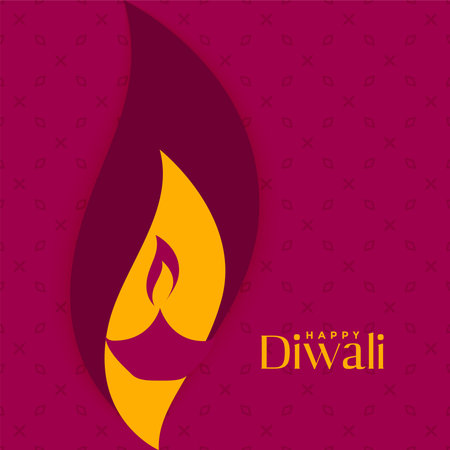 happy diwali creative diya design backgroundのイラスト素材