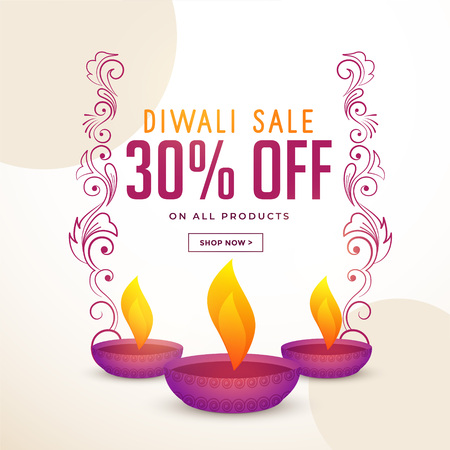 diwali festival sale and offer poster design templateのイラスト素材
