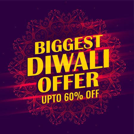 biggest diwali sale banner template designのイラスト素材