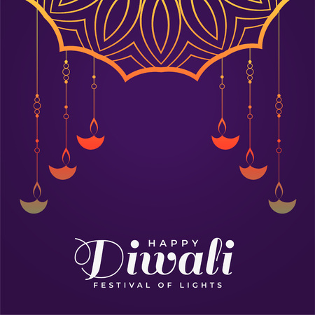creative happy diwali hindu festival background templateのイラスト素材