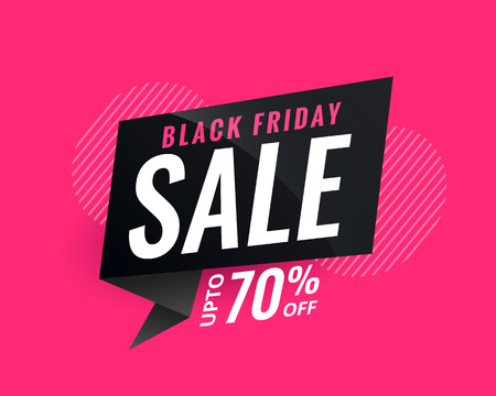 discount sale banner for black fridayのイラスト素材