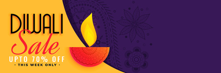 stylish diwali sale banner with text spaceのイラスト素材