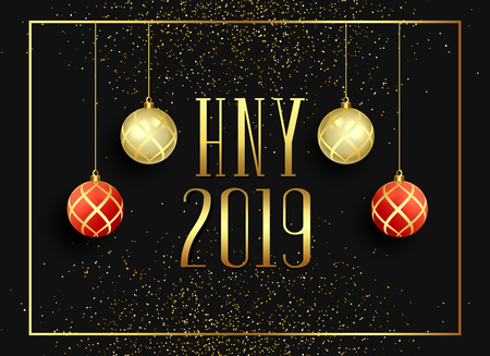 2019 happy new year seasonal greeting backgroundのイラスト素材