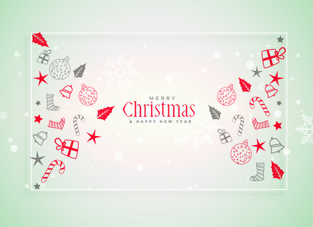 christmas festival background with decorative elementsのイラスト素材