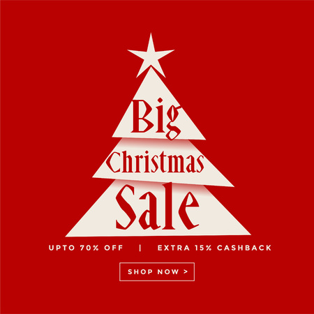 big christmas sale poster designのイラスト素材
