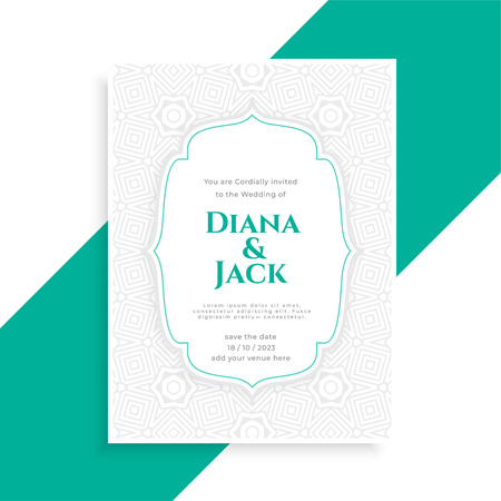save the date wedding invitation card templateのイラスト素材