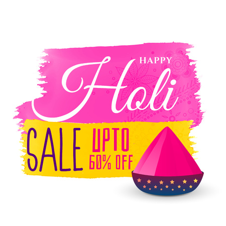 happy holi festival sale backgroundのイラスト素材
