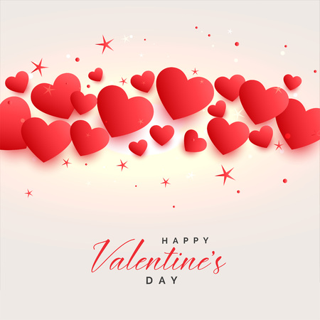 beautiful hearts background for valentines dayのイラスト素材