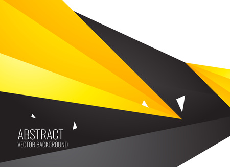 abstract yellow and black geometric shapes backgroundのイラスト素材