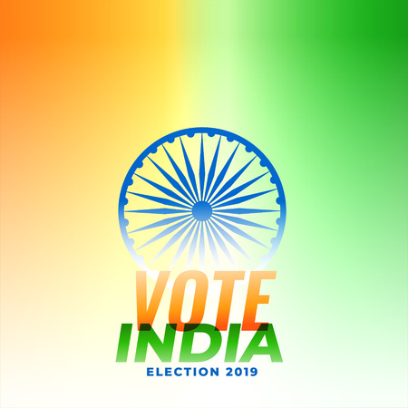 indian election banner design illustrationのイラスト素材