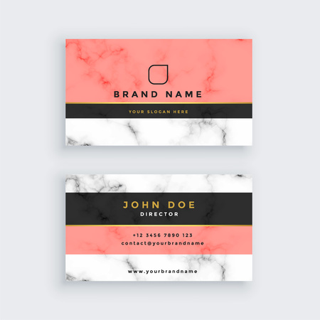 professional marble business card templateのイラスト素材