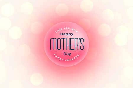 happy mother's day beautiful greetingのイラスト素材