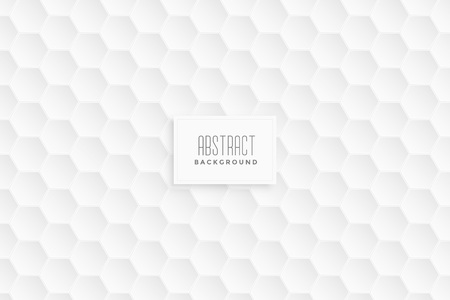 3d hexagonal white pattern backgroundのイラスト素材