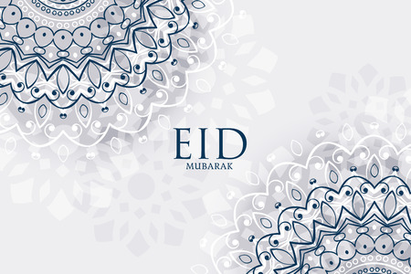 decorative eid mubarak greeting backgroundのイラスト素材