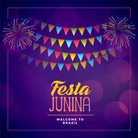 festa junina event celebration holiday backgroundのイラスト素材
