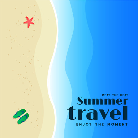 summer travel beach background designのイラスト素材