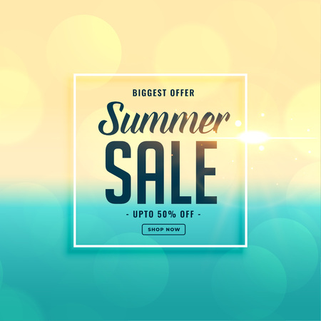 biggest summer sale beach backgroundのイラスト素材