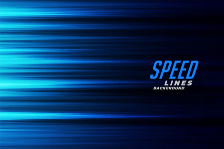 glowing blue fast motion speed lines backgroundのイラスト素材