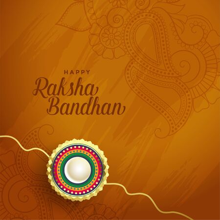 beautiful rakha bandhan indian festival backgroundのイラスト素材